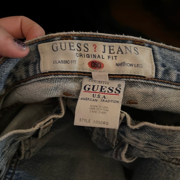 Vintage Made in USA Guess Jeans Classic Fit Tapered Leg
size 27 - Picture 5 of 5